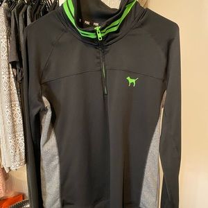 Pink active wear half zip